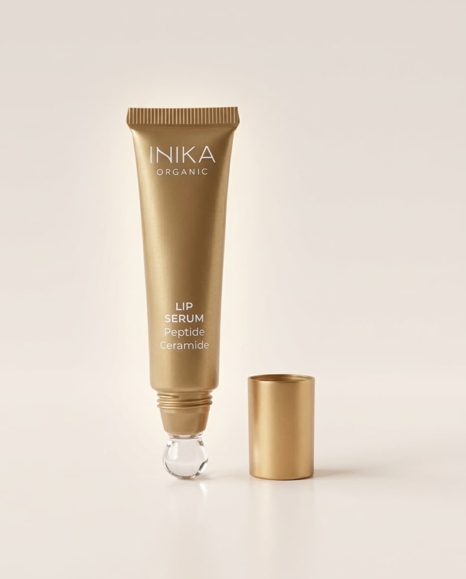 INIKA Organic Lip Serum 10ml - lifestyle product photography