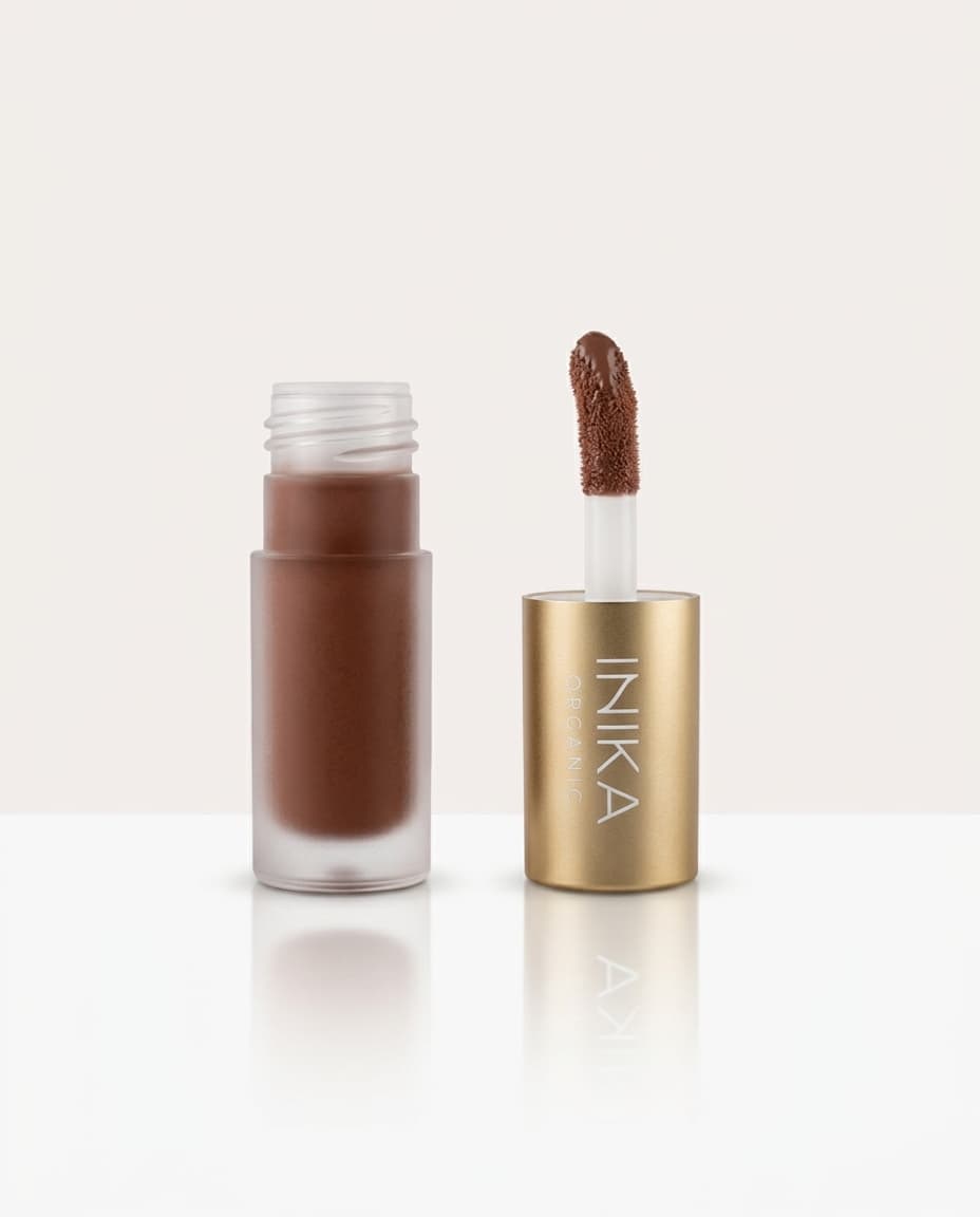 INIKA Organic Tinted Lip Oil - lifestyle product photography